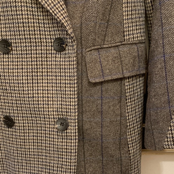 Moschino Couture Women's Brown and Checkered Blazer - Picture 4 of 17